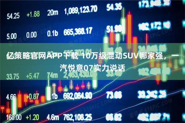 亿策略官网APP下载 10万级混动SUV哪家强，一汽悦意07实力说话